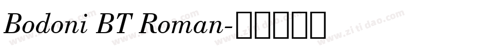 Bodoni BT Roman字体转换
